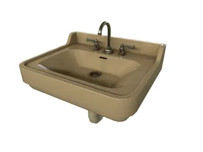 Dirty Sink Low-poly 3D model