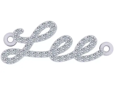 Lee Name Pendent 3D print model