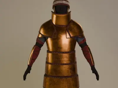 Bronze Age Armor  Set 3D model