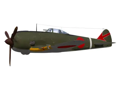 Nakajima Ki44 Tojo type II kou 3D model purchase