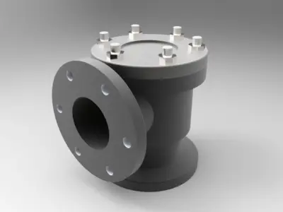 Non return Valve Free 3D model by ankit-panara-1