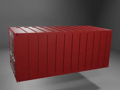 Container shipping 3D model purchase