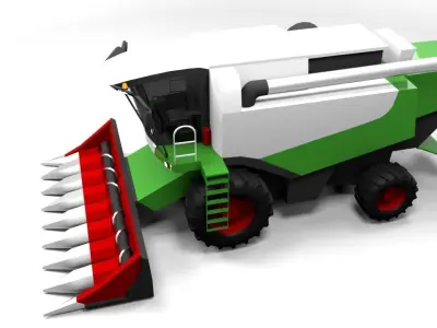 LEXION 560 Low-poly 3D model