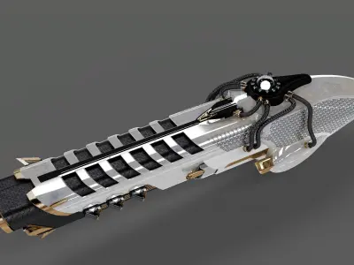 Cyber Rifle 3D model