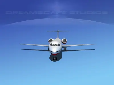 Douglas MD-80 Corporate 4 3D model