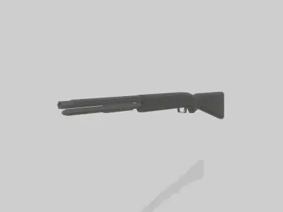 Low Poly Weapons Bundle Low-poly 3D model