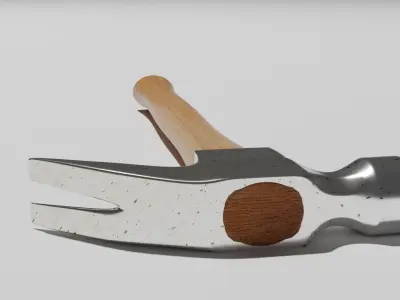 Regular Claw Nail Hammer Low-poly 3D model