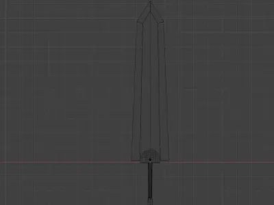 DragonSlayer Sword Low-Poly Low-poly 3D model