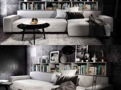 Twils livingroom set 3D model purchase