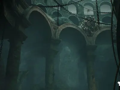 Fantasy Dungeon Environment Low-poly 3D model