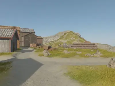 Mountain Village 3D model buy