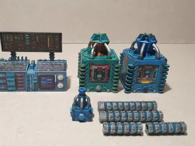 Control panels with plasma generator 3D model