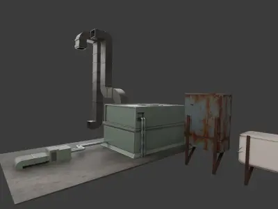 air-conditioning 3D model