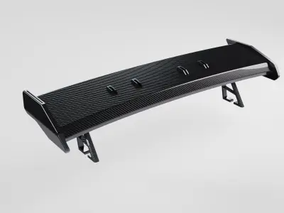 Carbon Fiber GT Wing Spoil sport 3D model