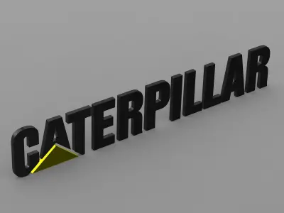 CAT logo 3D model