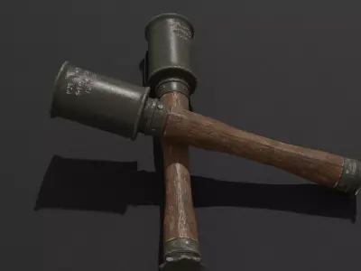 Stielhandgranate M 1916 3D model