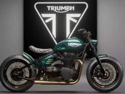 Modern Retro Cafe Racer 3D model