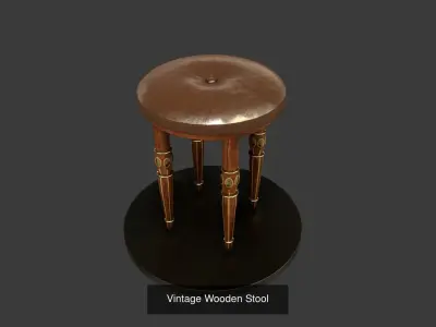 Vintage Furniture Set 3D Model Pack