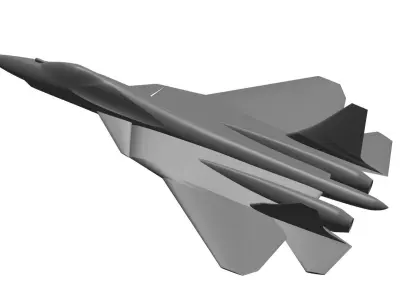 Sukhoi T-50 3D model get