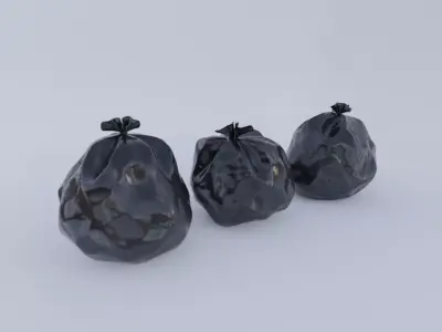 trash bags Free 3D model