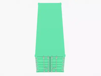Cargo Container Low-poly 3D model from CGTrader