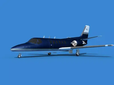 Cessna Citation 550 II Bravo V08 3D model