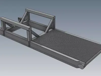 Equipment Loading Skid 3D model