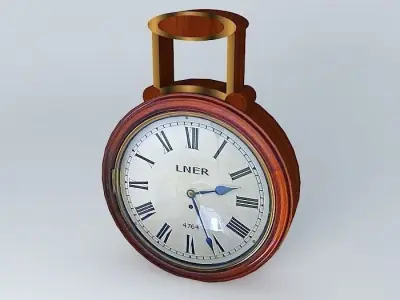Eco Rail Track LNER Station Clock  DummyOld Steam Days Free 3D model