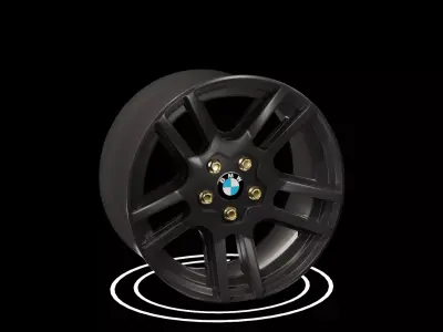 BMW WHEEL Low-poly 3D model