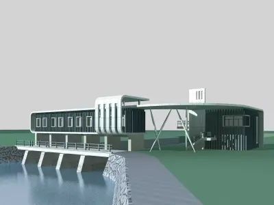 Industry Building 3D model V2