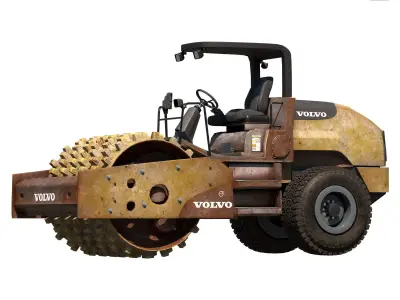 volvo sd45b roller 3D model