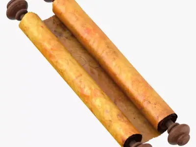 Scroll Closed 01 3D model
