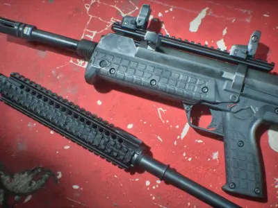 RBF Marksman Rifle Low-poly 3D model