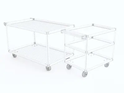 Trolley cart 01 3D model