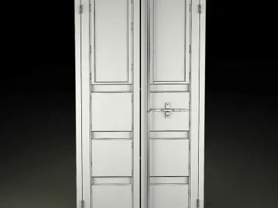 Sea Container Wardrobe in the Industrial Style 3D model