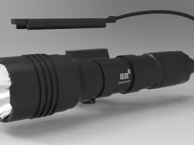 Streamlight ProTac HL-X Low-poly 3D model