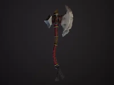 Stylized  Axe Game Ready Low-poly 3D model