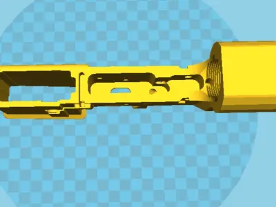 AR15 3D Receiver  ar lower good toy 3D print model