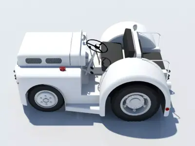 Clark CT120 Vintage Pushback GSE Static Scene Ready Low-poly 3D model