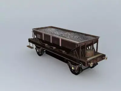 Rail Bulk Hopper Free 3D model
