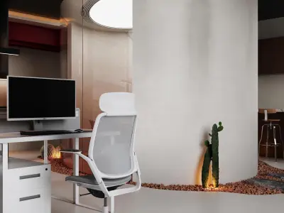 office interior 3D model 11