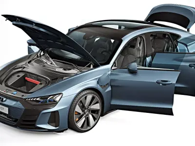 2022 Audi e-tron GT 3D model
