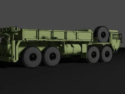 M997 Hemtt Oshkosh MLRS Ammunition Truck 3D print model
