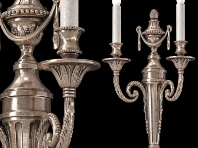 Metropolitan wall lamp N1789 3D model