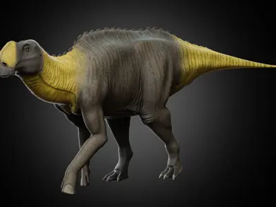 Gryposaurus notabilis Low-poly 3D model