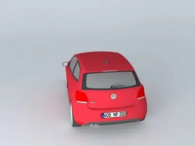 Volkswagen Polo GTI Mk5 Typ 6R 2012 Free 3D model