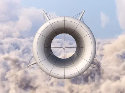 Airborne Wind Turbine 3D model