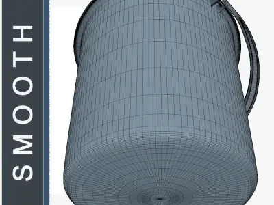 Bucket Low SM Low-poly 3D model