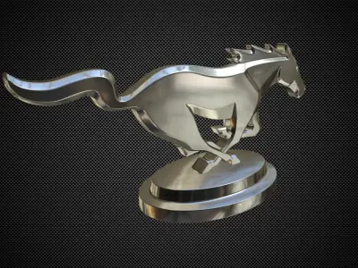 horse  logo 3D model