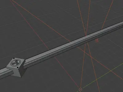 Aang Stick  Avatar The Last Airbender Low-poly 3D model